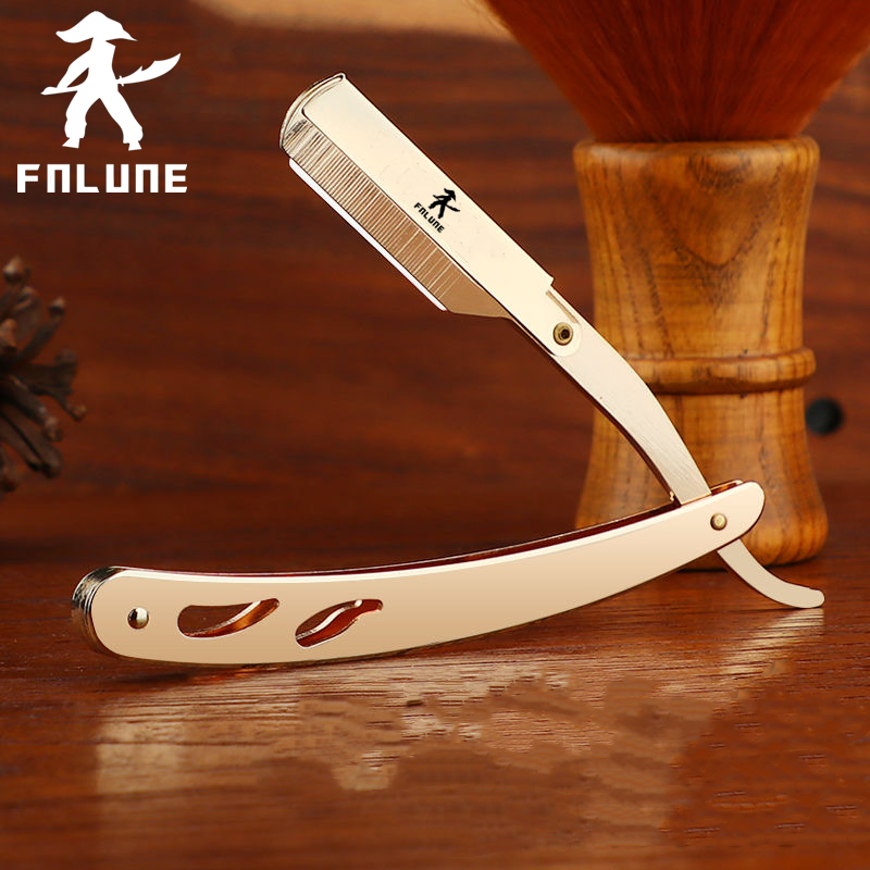 Straight Razor Safety - FnLune Maquinilla de Afeitar Recta para