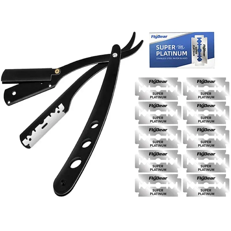 Straight Razor Safety - Navaja de Afeitar Profesional para Barbería,