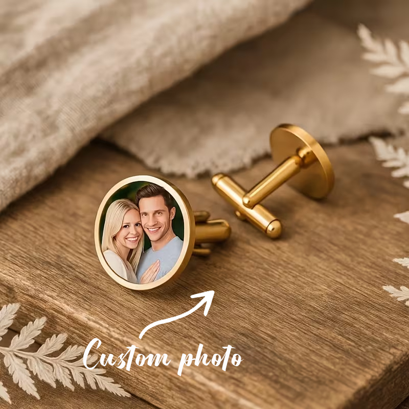 Men'S Grooming Images - Gemelos con foto personalizada, gemelos con