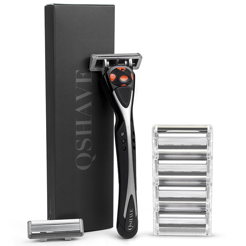 Straight Razor Safety - QSHAVE Black Spider Man Manual Gran